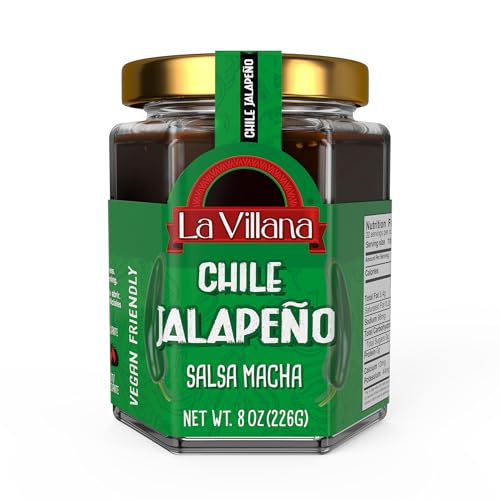 La Villana Jalapeno Pepper Hot Sauce, 8.8 Oz, 1-Pack