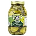 Amish Wedding Sweet Garlic Dill Pickles Ready to Eat USA Made 32 Oz