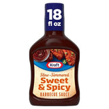 Kraft Sweet & Spicy Slow-Simmered Barbecue Sauce, 18 oz Bottle