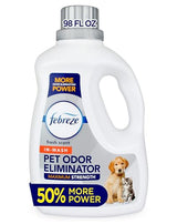Febreze Laundry Detergent Additive for Pet Supplies, Maximum Strength In Wash Pet Odor Eliminator, Designed to Remove Tough Odors in Fabrics