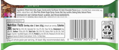 Nature Valley Oat's 'n Dark Chocolate Granola Bar, Single