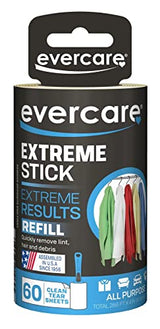 Evercare Lint Roller Refill Picks Up Lint, Dust, Dandruff 60 Layers (6 Pack)