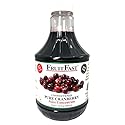 FruitFast Cranberry Juice Concentrate - (32 FL OZ) Unsweetened, 50 Brix Pure Concentrated Extract - 100% Cranberry, No Additives or Fillers