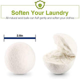 Wool Dryer Balls, Made from Premium Reusable New Zealand Wool, Fabric Softener, Reduce Wrinkles & Static Electricity, Shorten Drying Time Naturally