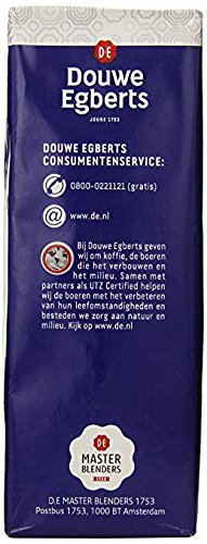 Douwe Egberts, Decaffeinated, Ground Coffee - Medium Roast, Decaf Coffee - Rich, Aromatic, and Smooth, Perfectly Balanced Flavor, 8.8 Ounce