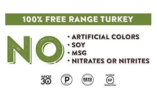 Nick's Sticks Clean & Balanced Free Range Turkey Snack Sticks | Made in the USA | Gluten Free | Paleo, Keto, Whole30 Approved | No Soy, Antibiotics or