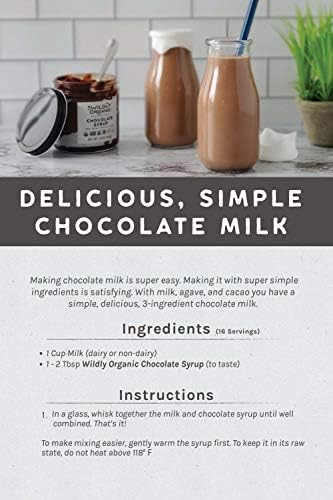 Wildly Organic Chocolate Syrup 128 Fl Oz, 1 Gallon - Organic, Dairy-Free, Fair Trade, Non-GMO, Kosher, Vegan, Premium Rich Chocolate Flavor - Perfect