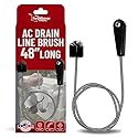 48" Flexible Tube Brush - Long Pipe Snake for Sink - AC Condensate Line Cleaning - Flexible Pipe Cleaner Brush for Hair, Food & Clog Removal - Cleaner