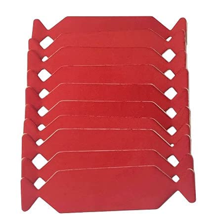 RimPro-Tec Anti-Scratch Waterproof X 10 Squeegee Cloths - 10 X10 Cm Red Felt Layer Protectors - Stop Scratches When Applying PPF, Vinyl, and Tint