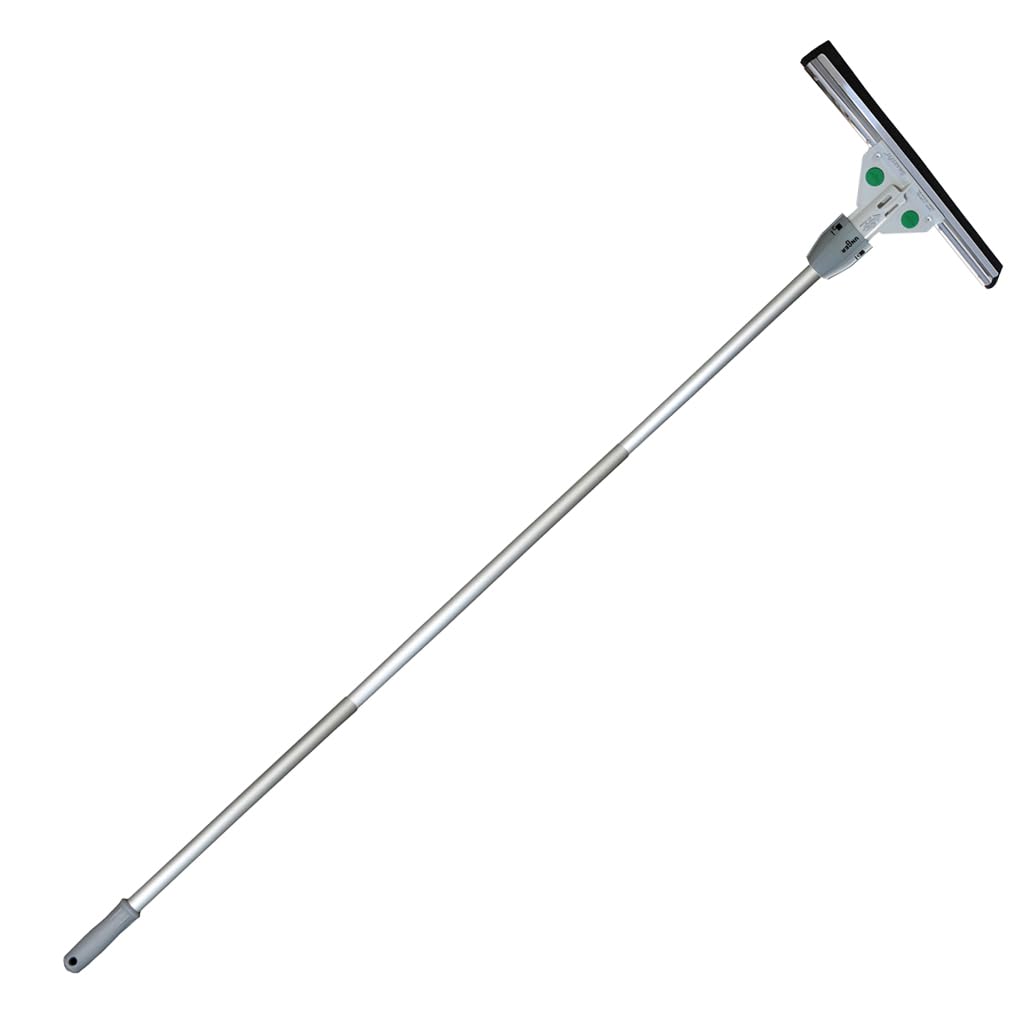 Unger Commercial SmartFit™ WaterWand™ 30" Heavy-Duty Floor Squeegee with 53" Aluminum Handle - Ideal for Removing Water and Dirt from Uneven Surfaces