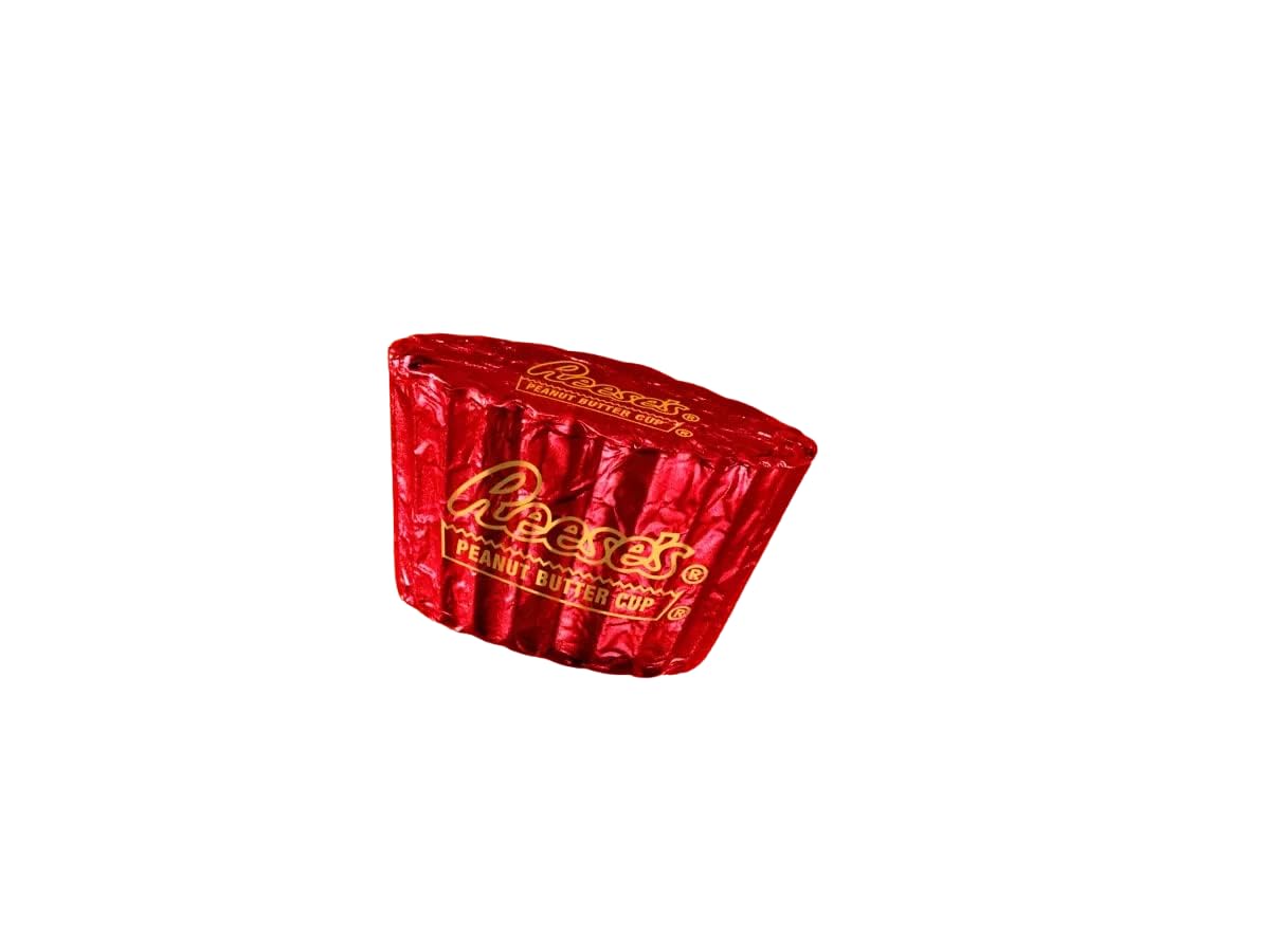 Reesse's Miniature Cups Valentine Day Milk Chocolate & Peanut Butter 2 Lb - Valentine Foils, Bulk Value Pack 2 Pounds Gift bag