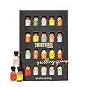 Grilling Spice Set Gift, 20 Mini BBQ Rubs & Seasonings Variety Pack, Grill Seasoning Sampler for BBQ, Smoker, Steak, Chicken Burgers, Smokehouse by