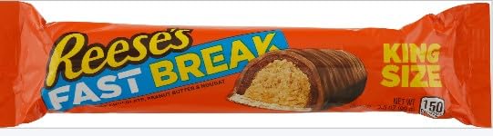Reese's Fast Break Nougat Bar King Size, 3.5 OZ
