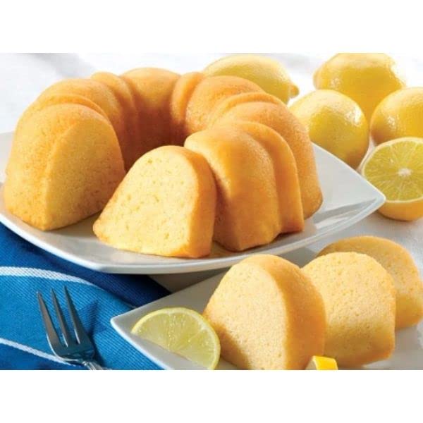 Dockside Market Lemon Bundt Cake- All Natural - Delicate Rich & Moist Fruit Cake - 100% Real Lemon Juice- Perfect Gourmet Gift for Parties, Holidays