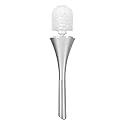 Toilet Brush Set,Toilet Bowl Brush with ABS Plastic Long Handle and Stainless Steel Base Waterproof Toilet Brush and Holder Set Toilet Bowl Brush