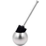 Eviva Elegant Round Toilet Bowl Brush and Holder - Metal Toilet Brushes for Bathroom with Holder - Modern Toilet Bowl Cleaner Brush Accent Piece