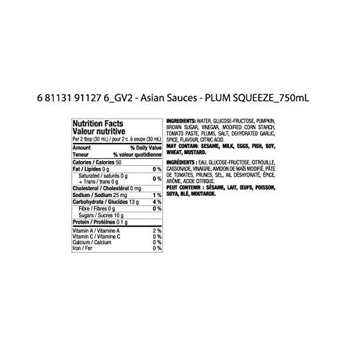 Great Value Plum Sauce Dipping Sauce squeezable bottle - 750 ml