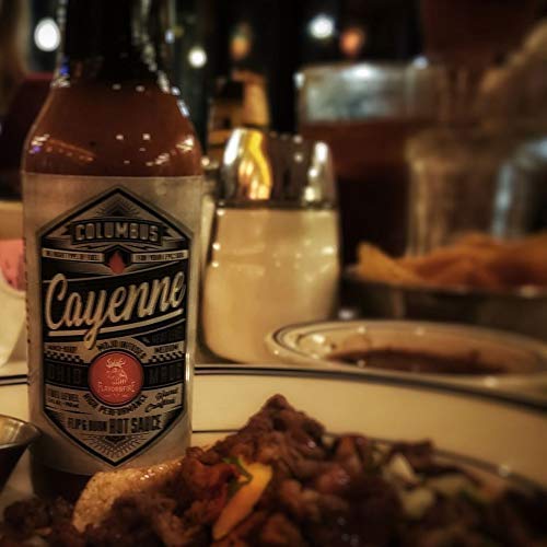 Flavor and Fire Foods, Cayenne, Columbus Hot Sauce, Pepper Infused, Award Winning, North Market Hot Sauce, Amazing Flavor, Great on Meat, Poultry