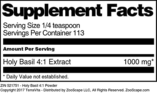 Holy Basil 4:1 Powder (4 oz, ZIN: 521751)