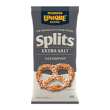 Unique Snacks Extra Salt Splits Pretzels, Original Split-Open Pretzels, Delicious Homestyle Baked Snack Bag, OU Kosher, and Non-GMO Food, No