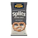 Unique Snacks Extra Salt Splits Pretzels, Original Split-Open Pretzels, Delicious Homestyle Baked Snack Bag, OU Kosher, and Non-GMO Food, No
