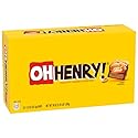 Oh Henry!, Peanuty, Caramel, Fudge Bar, Full Size Individually Wrapped Candy Bars, 1.5oz each, Bulk 24 Pack