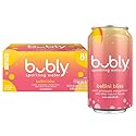 bubly Sparkling Water, Bellini Bliss, Zero Sugar & Zero Calories, 12 Fl Oz Cans (Pack of 8)