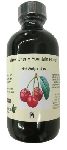 OliveNation Black Cherry Flavor Fountain, Water Soluble Beverage Flavoring, Kosher, Gluten Free, Vegan - 8 ounces