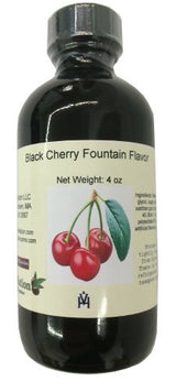 OliveNation Black Cherry Flavor Fountain, Water Soluble Beverage Flavoring, Kosher, Gluten Free, Vegan - 8 ounces