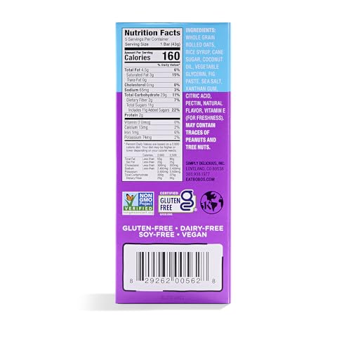 Bobo's Oat Bars Original Fig Bar 5 Count, 1.5 OZ