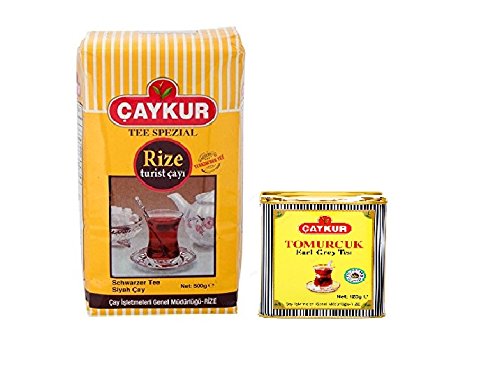 Caykur Rize Black Tea and Tomurcuk Earl Grey Tea Mixes
