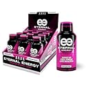 Eternal Energy shot POMEGRANATE flavor with 25 vitamins, minerals, amino acids, and antioxidants and no sugar added.