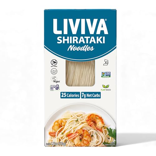 LIVIVA Dried Shirataki Plant-Based Gluten Free Trial Pk (1 Spaghetti 1 Noodles 1 Rice) - Konjac Spaghetti - Taste & Cook like regular Rice - Vegan