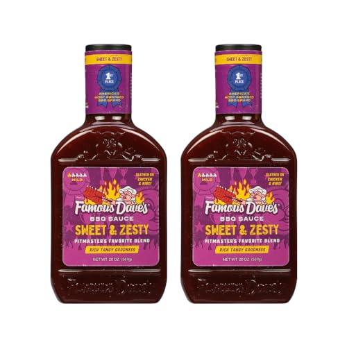 Famous Dave's - 2 pck, Sweet & Zesty BBQ Sauce (40 oz.)