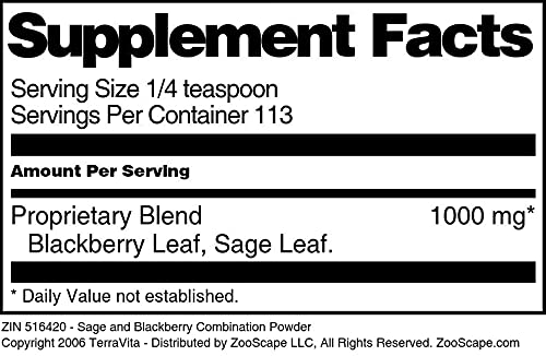 Sage and BlackBerry Combination Powder (4 oz, ZIN: 516420) - 3 Pack