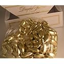 FavorOnline Dipped Gold Jordan Almonds European Dragees - 1 Pound