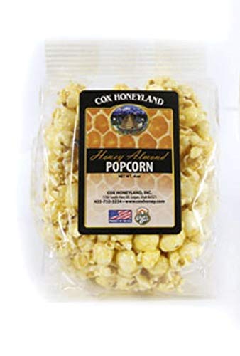 Cox Honeyland and Gifts 4 oz Bag Gourmet Honey Almond Popcorn