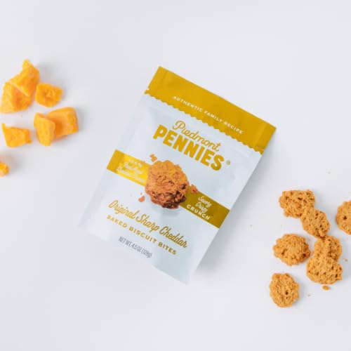 Piedmont Pennies Cheese Crackers| Sharp Cheddar & Spicy Chipotle | No Sugar added | Handmade in NC | Small-Batch Gourmet Snacks