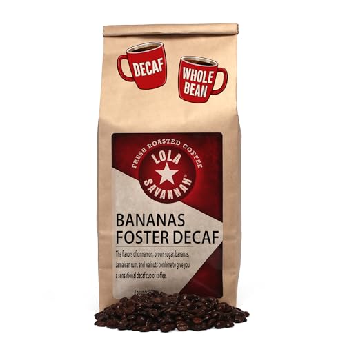 Lola Savannah Bananas Foster Whole Bean Decaf Coffee, 2lb