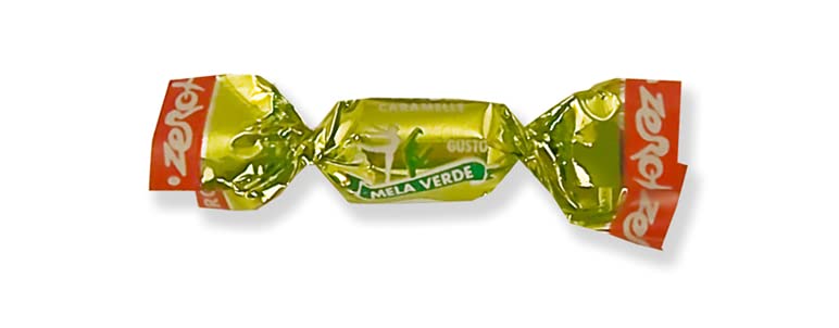 Green Apple Natural Sugar Free Candy With Stevia (Mela verde Zero+) (2.200 Lbs)
