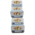 Buc-ee's 2025 Gluten Free & Sugar Free Mints - 50 mints Tin Can, Pack of 5 Non-GMO - Vegan - Soy Free - Natural Flavor (Marshmallow)
