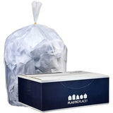 Plasticplace 4 Gallon Trash Bags ? 6 Microns ? Clear Garbage Can High Density Liners ? 17" x 18" (100 Count)