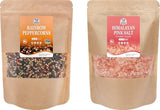 52USA Rainbow Peppercorn Blend 12oz + Himalayan Pink Salt Coarse 2 lb (Pack of 2), Kosher, Packed to Keep Pepper Fresh, Salt and Peppercorns for