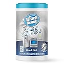 MiracleWipes for Stainless Steel, Great for Kitchen and Appliances, Including Oven, Refrigerator, Dishwasher, Microwave, Sink, Hood, Grill, Removes