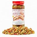 Central Grocery Hot & Spicy Olive Salad 16 oz, Authentic New Orleans Italian Olive Salad, Spicy Muffuletta Sandwich Spread, Olive Vegetable Relish