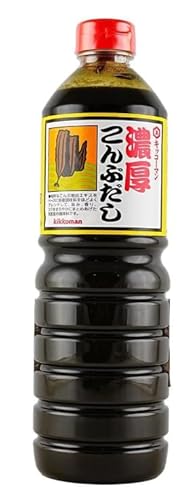 Kikkoman Nokoh Konbu Dashi Concentrated Soup Base - Umami-Rich Kelp Broth Concentrate - Japanese Style Stock for Soups, Noodles & Cooking - 33.8 Fl Oz