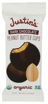 Justin's Organic Dark Chocolate Peanut Butter Cups, 1.4 oz