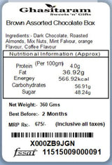 Ghasitaram Gifts Chocolate - Brown Assorted Chocolate Box