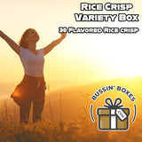 Rice Crisps Variety Pack - Multi-Grain Snack Bags Assortment - 30 Count Healthy, Low Calorie Snack Box for Adults and Kids Assembled by Bussin Boxes