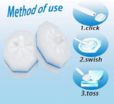 VOHIFIC 50PCS Upgraded Toilet Wand Refills Toilet Brush Wand Head Compatible with Clorox Wand Refills, White, V-002